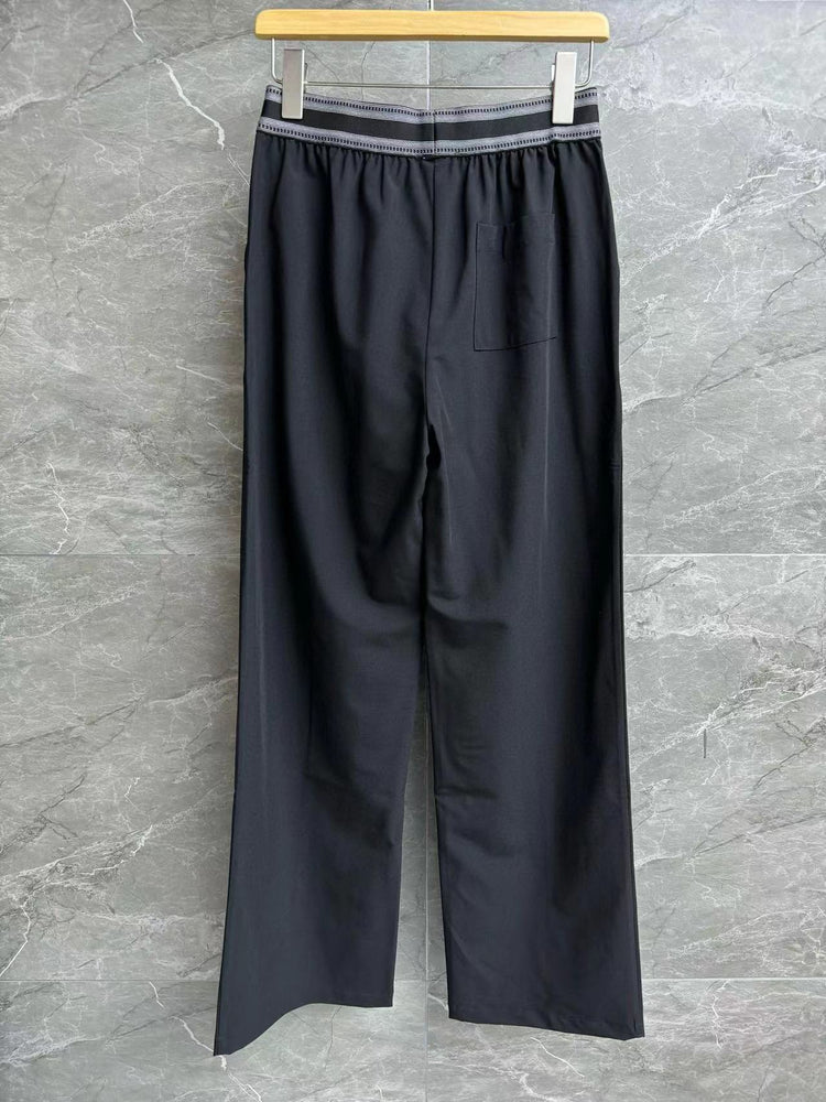 High-rise wool pants